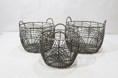 Woven Baskets for Storage, Wicker Storage Basket - CH3980A-3GY