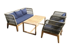 SOFA PE RATTAN WICKER FURNITURE - CH4287A-4GY