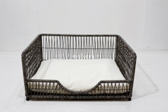 Wicker Pet Bed with Cushion - CH4705A-1GY