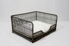 Wicker Pet Bed with Cushion - CH4705A-1GY