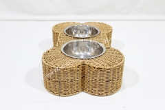 Wicker Pet Bowls - CH4733A-1BR