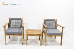 Custom Rope Woven Patio Sofa  OEM Vietnam Manufacturer-CH5268C-3GY