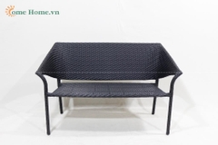 Handwoven PE Rattan Chair – Outdoor Patio Seating-CH5237A-1BL