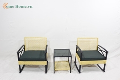 Plastic Rattan Sofa Set for Garden and Patio-CH5459A-3YL