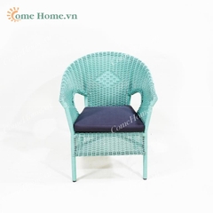 Sofa PE rattan wicker chair with cushion for garden-CH5227A-1GR