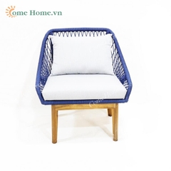 Sofa rope chair with cushion for garden CH5205A-1BLU
