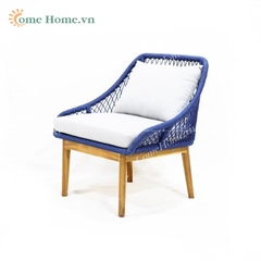 Sofa rope chair with cushion for garden CH5205A-1BLU