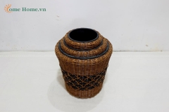 Wholesale Handwoven Plastic Rope Planter Basket - Vietnam Factory-CH4380D-3MC