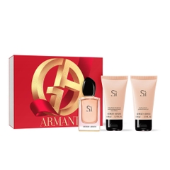 Giorgio Armani Sì Eau De Parfum 3pcs (Nước Hoa 100ml + Sữa tắm 75ml + Body Lotion 75ml )