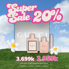 Gift Set Gucci Bloom EDP 3pcs (100ml + Lotion 100ml + 10ml )