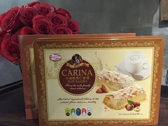 Bánh hạnh nhân và hazenut socola trắng Carina 328gr