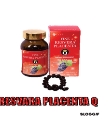 Resvera Placenta Q Nhật Bản- Hỗ trợ giảm triệu chứng bốc hoả, cáu gắt và khô hạn cho sức khỏe và sắc đẹp