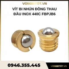 Vít bi nhún đồng thau đầu inox 440C FBPJB6