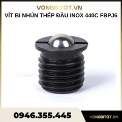 Vít bi nhún thép đầu inox 440C FBPJ6