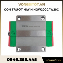 Con trượt vuông HIWIN HGW20CC/ W20C (77.5x63x30mm)
