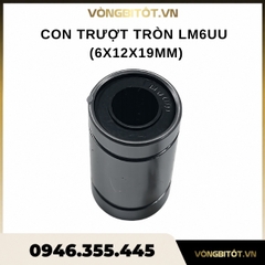 Con trượt tròn LM6UU (6x12x19mm)