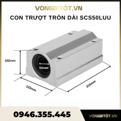 Con trượt tròn dài SCS50LUU (Hộp Kín Ф50)