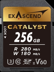 Thẻ Nhớ SDXC Exascend Catalyst UHS II 256GB 280mb /180mb V60 - Chính hãng