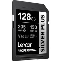 Thẻ nhớ SD Lexar 128GB Professional SILVER PLUS UHS-I V30 205MB/s