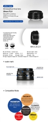 Ống kính Meike 28mm f2.8 (MF) for Fujifilm