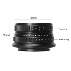 7artisans 25mm F1.8 Manual Focus Lens for Fuji X