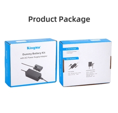 Bộ pin giả KingMa NP-FW50 với Bộ chuyển đổi nguồn điện EU plug Power adapter