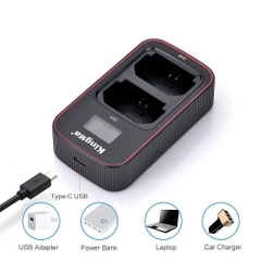 Bộ sạc đôi và 2 pin KingMa NP-FZ100