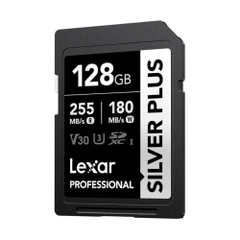 Thẻ nhớ Lexar Professional Silver Plus SDXC UHS-I V30 128GB 255MB/s 180MB/s | Chính Hãng