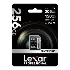 Thẻ Nhớ Lexar SDXC 256GB Silver Plus 205MB/s 150MB/s | Chính Hãng