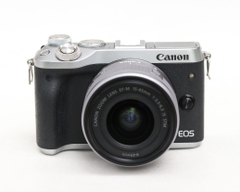 Máy Ảnh Canon EOS M6 + Kit 15-45mm IS STM màu bạc