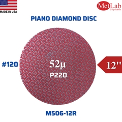 Flexible Piano Diamond Discs 120 grit 12inch