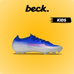 Giày Bóng Đá Trẻ Em Mercurial Vapor 17 Elite Xanh Biển Trắng Hồng Cổ Lửng Đế Bóng HQ FG