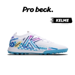 Giày Bóng Đá Kelme 5.0 TF - 9521ZX1324 - Trắng/Xanh Biển
