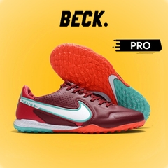 Giày Bóng Đá Nike React Tiempo Legend 9 Pro Đỏ Nâu Vạch Trắng HQ TF