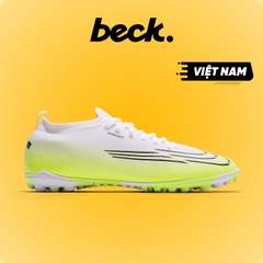 Giày Bóng Đá VN Mercurial Vapor 17 TPU TF - Trắng Xanh Neon