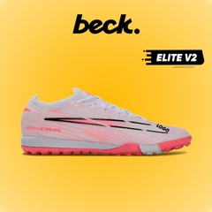 Giày Bóng Đá Mercurial Vapor 16 Elite V2 Trắng Hồng Cổ Lửng TF