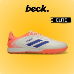 Giày Bóng Đá Copa Pure 3 Elite Trắng Ngà Gót Cam HQ TF