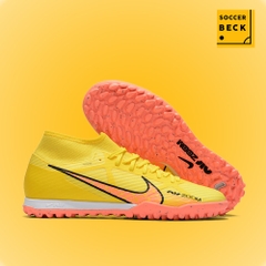 Giày Bóng Đá TQ Nike Air Zoom Mercurial Superfly 9 Academy Lucent Vàng Cam Cổ Cao TF