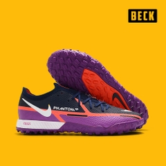 Giày Bóng Đá Nike Phantom GT2 Elite Xanh Than Tím Cổ Lửng HQ TF