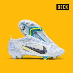 Giày Bóng Đá Nike Mercurial Vapor 14 Elite Trắng Vạch Đen Cổ Lửng FG