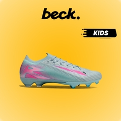 Giày Bóng Đá Trẻ Em Mercurial Vapor 16 Elite Xám Xanh Vạch Hồng Cổ Lửng FG