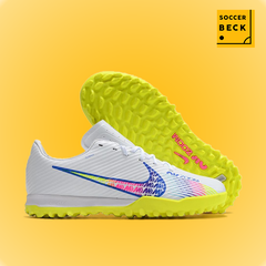 Giày Bóng Đá TQ Nike Mercurial Vapor 15 Academy Trắng Vạch Cầu Vồng Đế Chuối TF