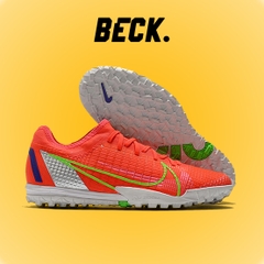 Giày Bóng Đá Nike Mercurial Vapor 14 Pro Đỏ Vạch Xanh Lá Cổ Lửng HQ TF