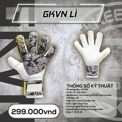 Găng Tay Thủ Môn GKVN Lì - Xám