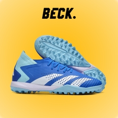 Giày Bóng Đá Adidas Predator Accuracy.3 Xanh Biển Cổ Lửng HQ TF