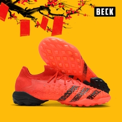 Giày Bóng Đá Adidas Predator Freak.1 Đỏ Vạch Đen Cổ Lửng TF