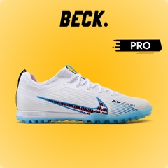 Giày Bóng Đá Nike Mercurial Vapor 15 Pro Trắng Xanh Biển Cổ Lửng HQ TF