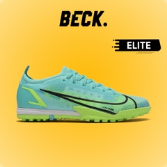 Giày Bóng Đá Nike Mercurial Vapor 14 Elite EURO Xanh Ngọc Cổ Lửng TF