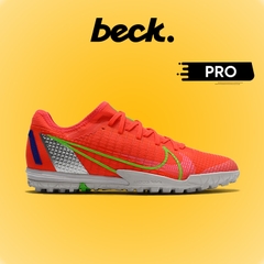 Giày Bóng Đá Nike Mercurial Vapor 14 Pro Đỏ Vạch Xanh Lá Cổ Lửng HQ TF