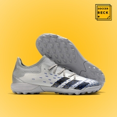 Giày Bóng Đá TQ Adidas Predator Freak.3 EURO Xám Vạch Đen HQ TF